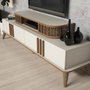 Hanah Home Eylül Mueble de TV Crema